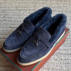 Loro Piana Summer Charms Walking Loafer Fur Lining